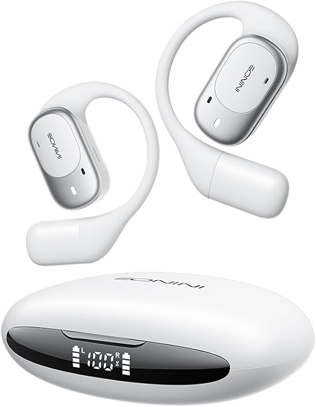 Eonini Headphones Microphone Adjustable Comfortable White